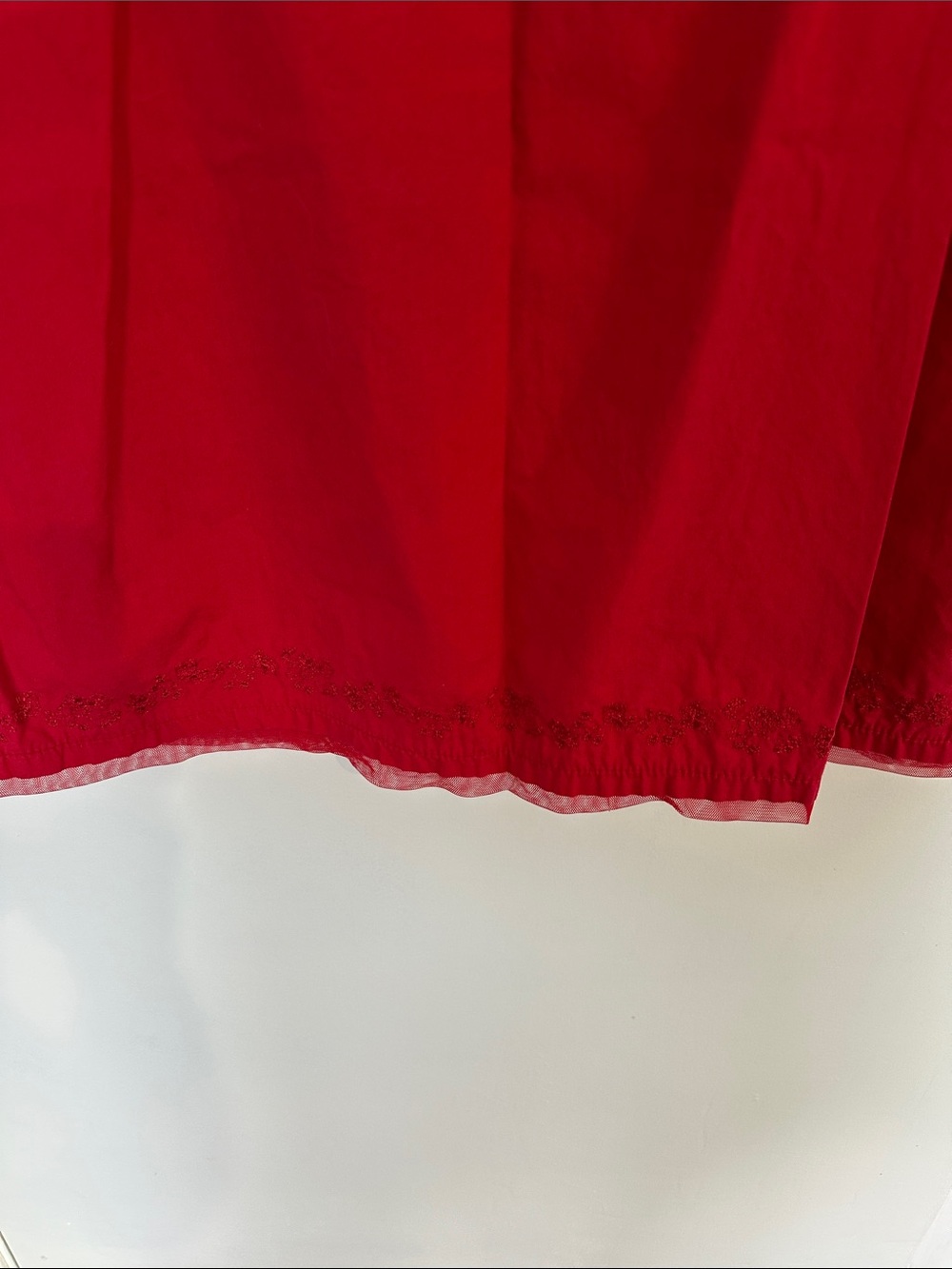 Faded Glory Red V-Neck Dress Size 16 100% Cotton. - Picture 7 of 8